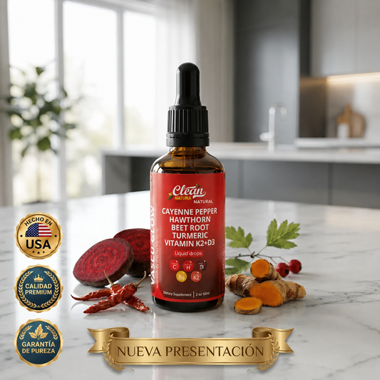 Clean Nutra® VascuGlow Berberina | Controla el Azúcar y Protege tu Corazón